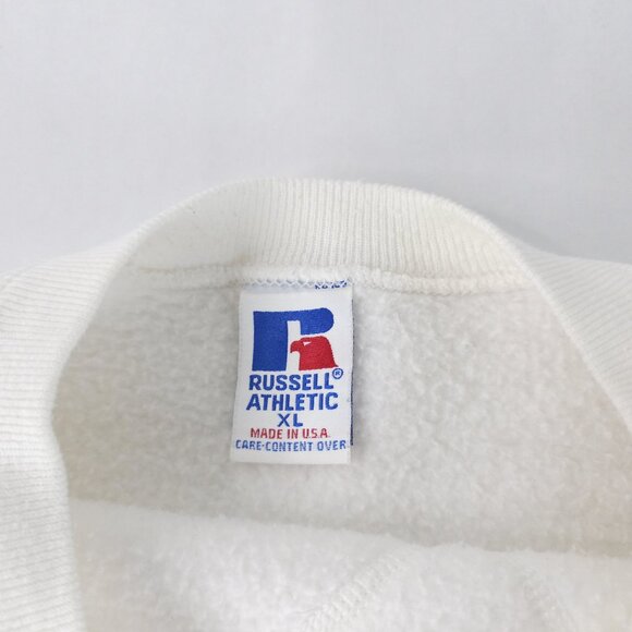 Vintage Carnation Just Do It Sweatshirt Mens XL Russell Athletic Crewneck 90s - Picture 3 of 9